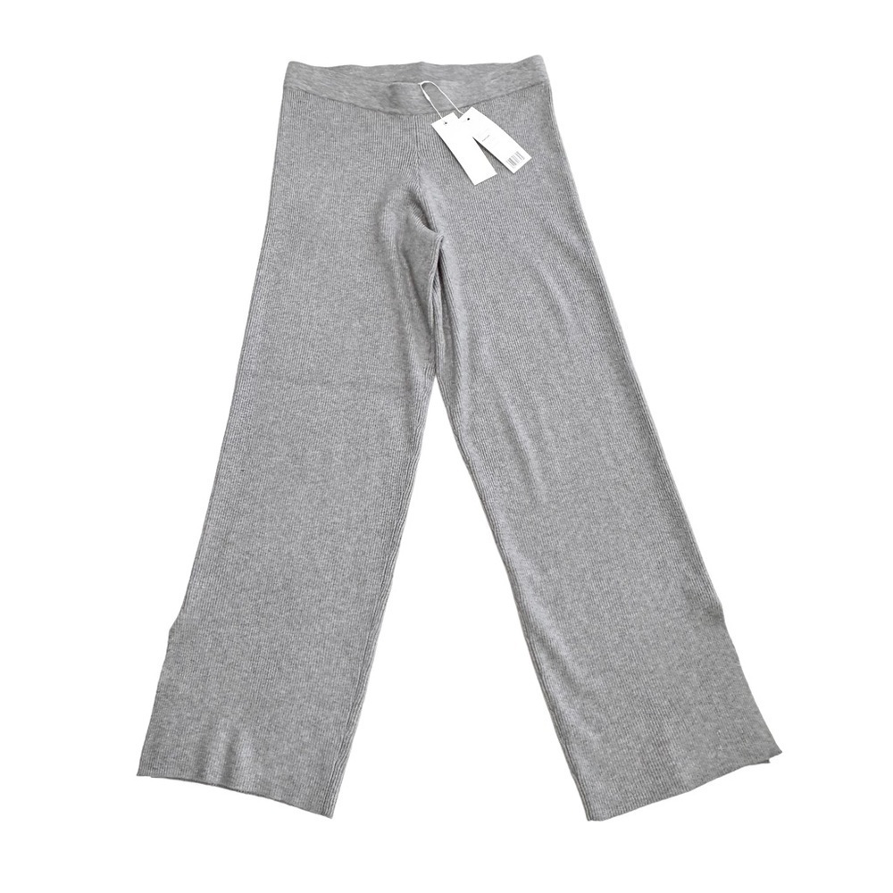 NWT Adyson Parker ribbed knit gray pants loungewear pull on medium